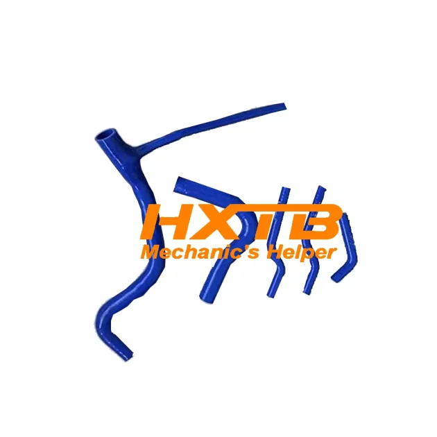 Blue silicone radiator hose kit for MGB GT & Roadster 1800 (1962-1975) – high-performance cooling upgrade