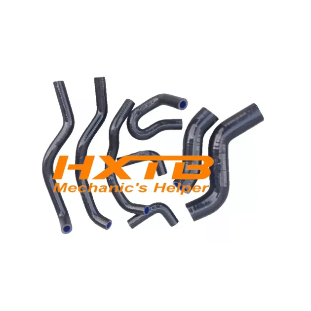 BLACK High-Quality Silicone Heater & Radiator Hoses for 2005-2015 Toyota Hilux 3.0L Turbo Diesel