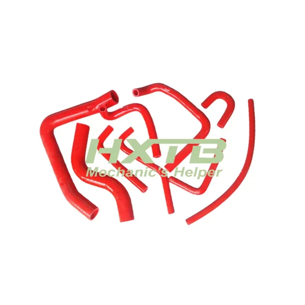 Aftermarket RED Silicone Radiator & Heater Hoses – Mitsubishi Pajero NH NJ 3.0L V6 (6G72) 1991-1996