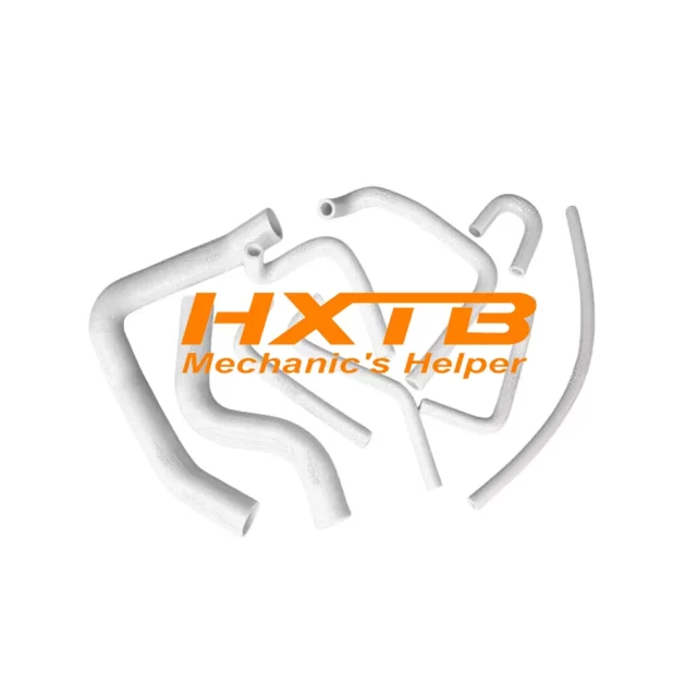 WHITE Silicone Radiator & Heater Hose Kit for Mitsubishi Pajero NH/NJ V6 3.0L 6G72 (1991-1996)
