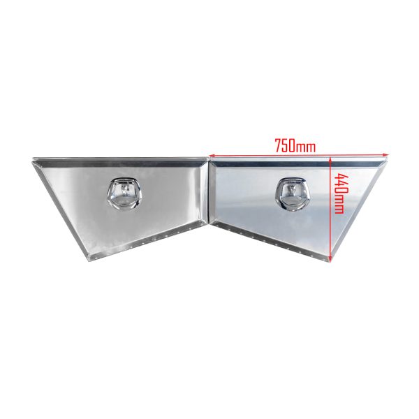 750x200x440mm Flat Sheet Tapered Under Tray Tool Box - Image 2