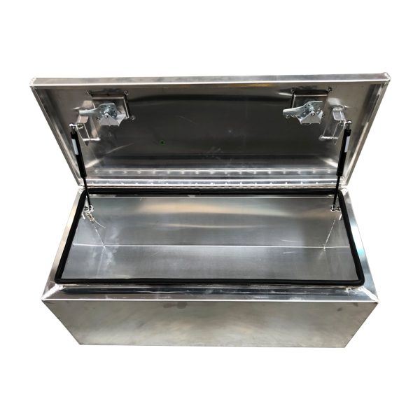 900x400x400mm Flat plate Aluminium Top Open Tool Box - Image 4