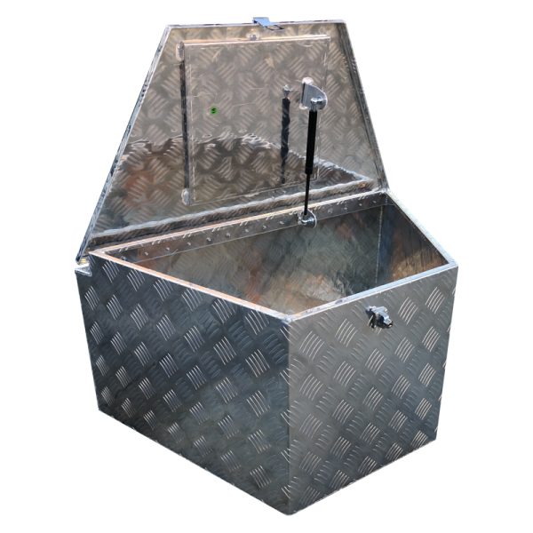 Aluminium 870x500x450mm Drawbar Tool Box - Image 2