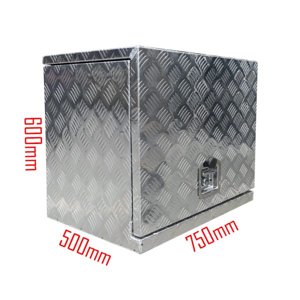 750x500x600mm Aluminium Generator Box Storage Toolbox - Image 2