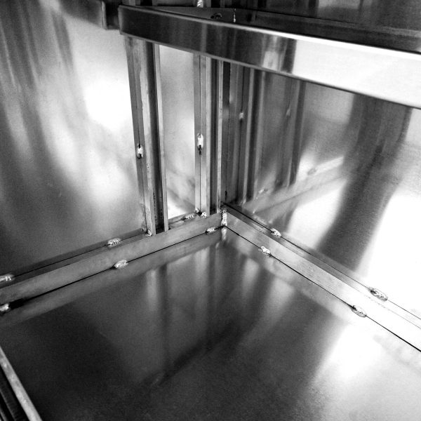 1400x600x850mm Flat Plate Full Door Aluminium Ute Toolbox - Image 2