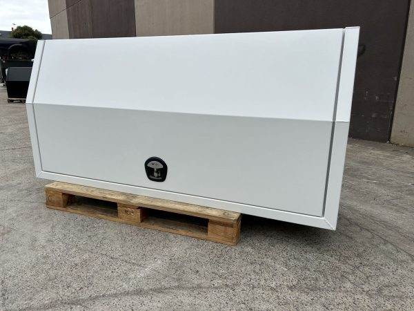 White 1800x600x850mm Flat Plate Full Door Aluminium Toolbox - Image 3