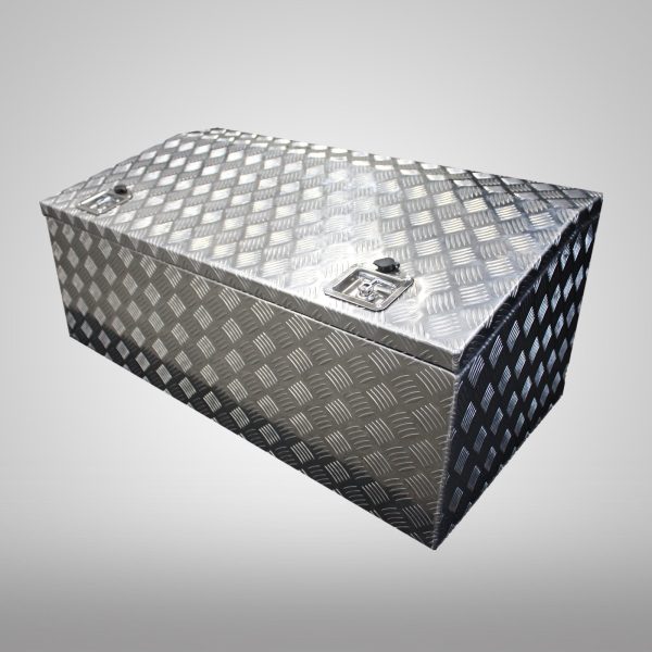 1200x600x500mm Checker Plate Chest Top Open Aluminium Tool Box