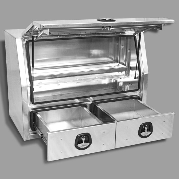 1600x600x850mm Flat Plate Half Open with 2 Drawers Toolbox - Image 2