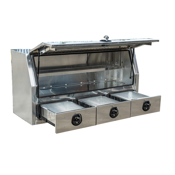 1700x600x850mm Flat Plate Half Open with 3 Drawers Toolbox - Image 3