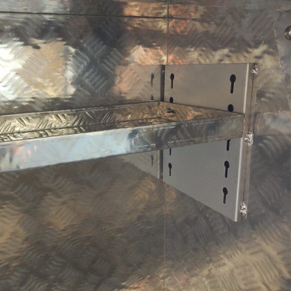 1700x600x850mm Checker Plate Half Open with 3 Drawers Toolbox - Image 3