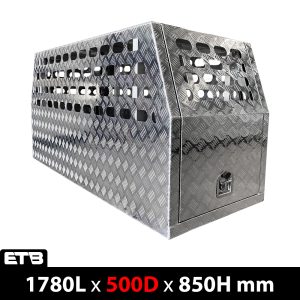 500mm Checker Plate Aluminium Full Dog Box