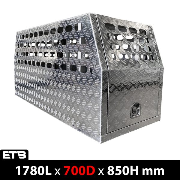 700mm Checker Plate Aluminium Full Dog Box