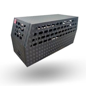 700mm Black C/P Aluminium Full Dog Box - Image 2