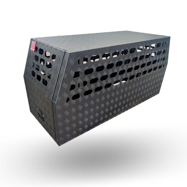 700mm Black C/P Aluminium Full Dog Box - Image 2
