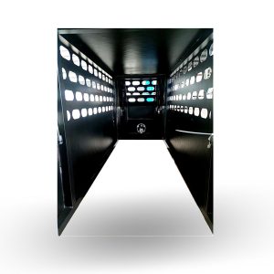 700mm Black C/P Aluminium Full Dog Box - Image 3