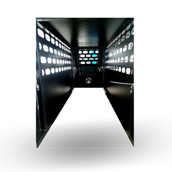 700mm Black C/P Aluminium Full Dog Box - Image 3