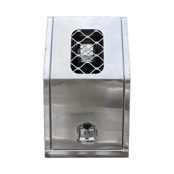 500mm Meshed-windows Flat Aluminium Gullwing Canopy Full Dog Box - Image 3