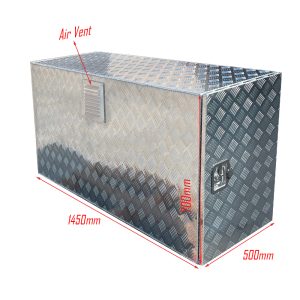 Aluminium Caravan Trailer Tool Box for Generator or Webber BBQ