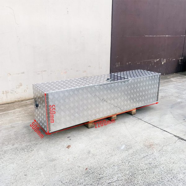 Aluminium Caravan Trailer Tool Box for Generator, Webber BBQ and Gas Bottle - Image 5