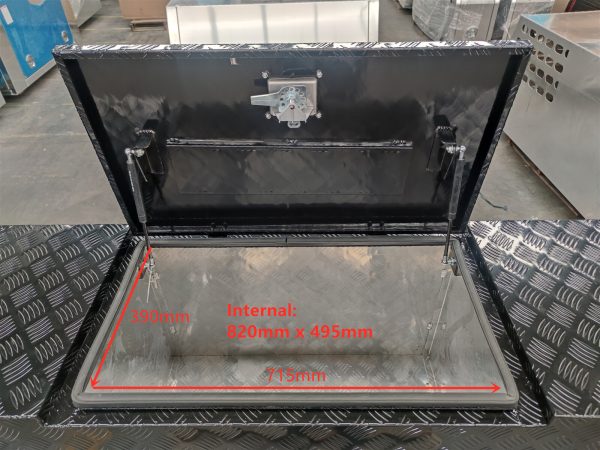 Black Caravan Tool Box for Generator, Webber BBQ and Gas Bottles - Image 5