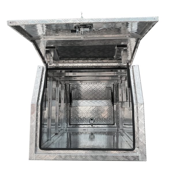 900mm Checker Plate Aluminium Canopy - Image 2