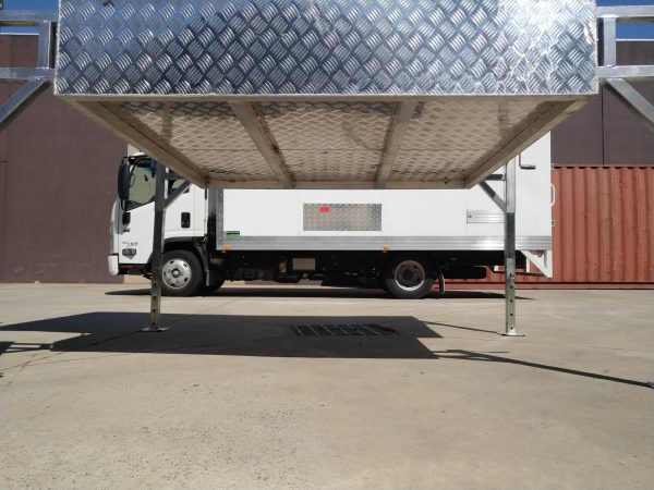 1600mm Jack Off Checker Plate Aluminium Canopy - Image 5