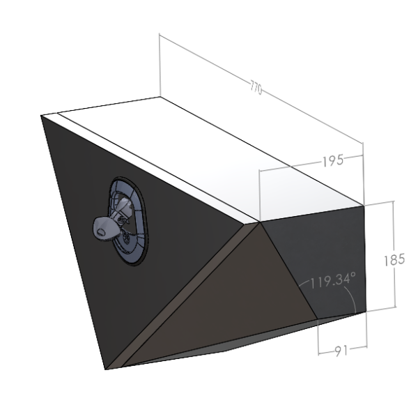 770mm Ute Tapered Under Tray Tool Boxes - Image 8
