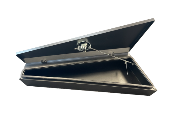 Black 960mm Double Tapered Ute Under Tray Tool Box - Image 3