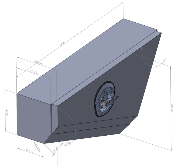780mm Double Tapered Ute Under Tray Tool Box - Image 8