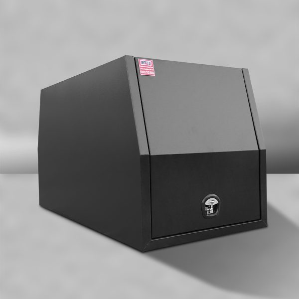 Black 700mm 1m High Flat Plate Aluminium Ute Canopy - Image 2