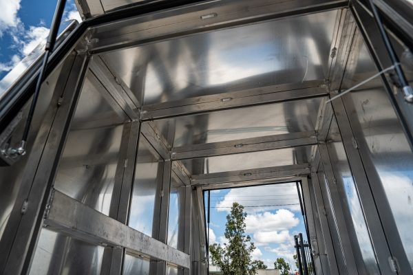 900mm 1m High Flat Plate Aluminium Canopy - Image 3