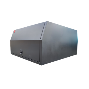1500mm Black Flat Plate Aluminium Ute Canopy