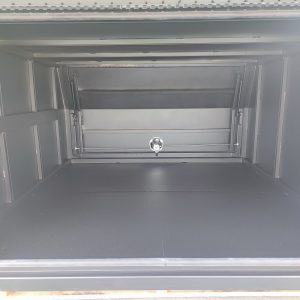 2400mm Flat Aluminium Ute Canopy - Black - Image 2