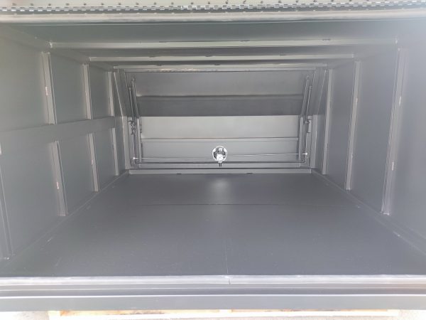 2400mm Flat Aluminium Ute Canopy - Black - Image 2