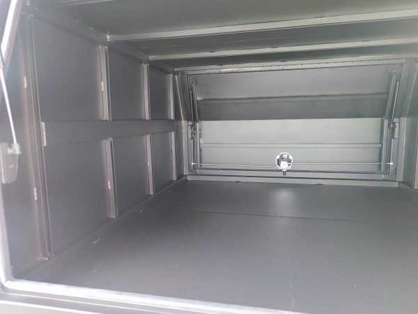 2400mm Flat Aluminium Ute Canopy - Black - Image 3