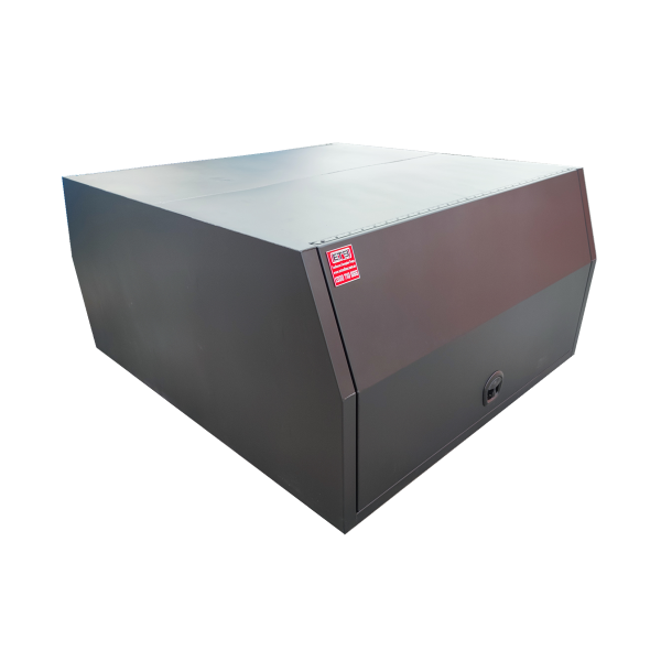 2400mm Flat Aluminium Ute Canopy - Black - Image 4