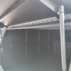 2400mm Flat Aluminium Ute Canopy - Black - Image 7