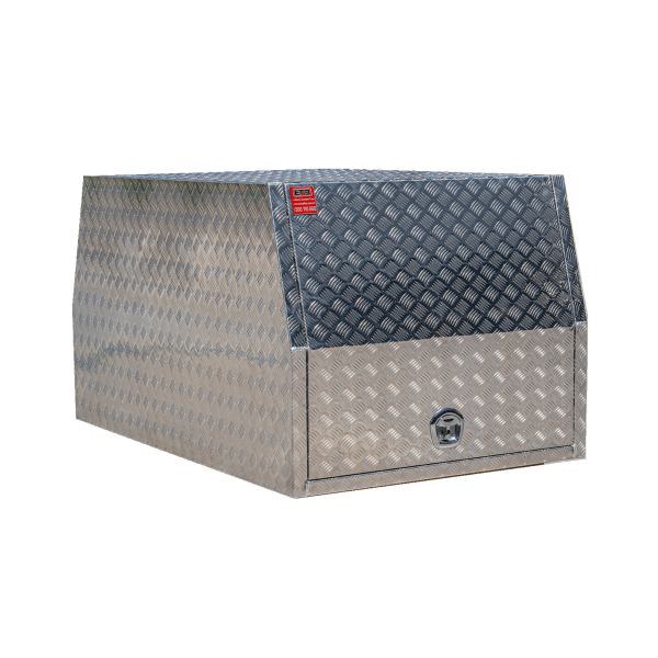 1200mm x 1000mm High Checker Plate Aluminium Ute Canopy - Image 2