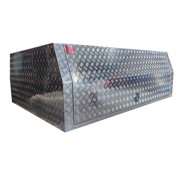 2400mm Single Cab Checker Plate Aluminium Canopy - Image 3