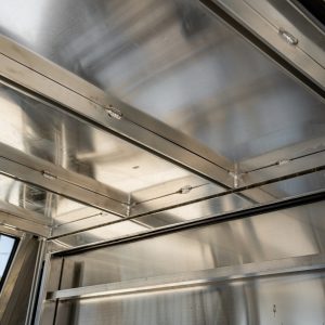 3 Doors 1200mm Flat Plate Aluminium Canopy - Image 8