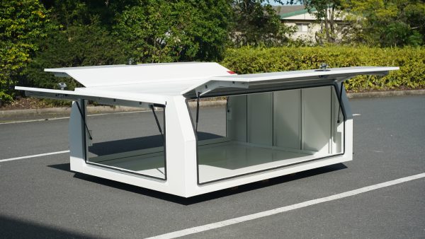 2400mm 3 Doors Aluminium Ute Canopy White - Image 3