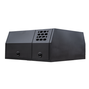 1600mm Aluminium Ute Canopy with 1/4 Dog Box - Black