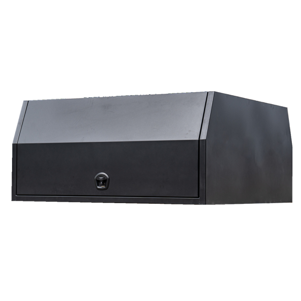 1600mm Aluminium Ute Canopy with 1/4 Dog Box - Black - Image 5