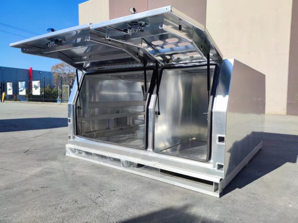 1600mm Jack Off Aluminium Ute Canopy with 1/4 Dog Box - Image 2