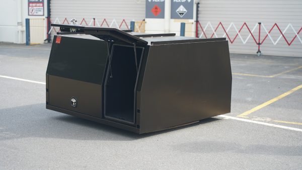 Black 1800mm 1m High Aluminium Ute Canopy With 1/4 Dog Box - Image 2