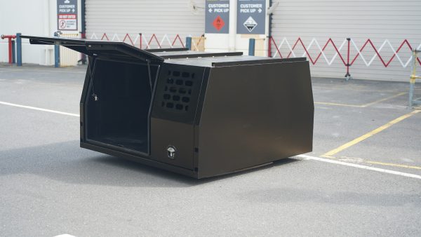 Black 1800mm 1m High Aluminium Ute Canopy With 1/4 Dog Box - Image 3