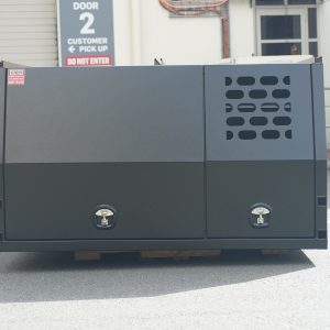 Black 1800mm 1m High Aluminium Ute Canopy With 1/4 Dog Box