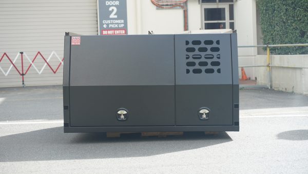 Black 1800mm 1m High Aluminium Ute Canopy With 1/4 Dog Box