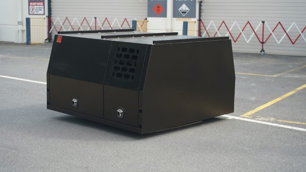 Black 1800mm 1m High Aluminium Ute Canopy With 1/4 Dog Box - Image 8