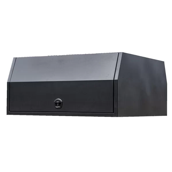 1800mm Flat Aluminium Ute Canopy Dog Box - Black - Image 6